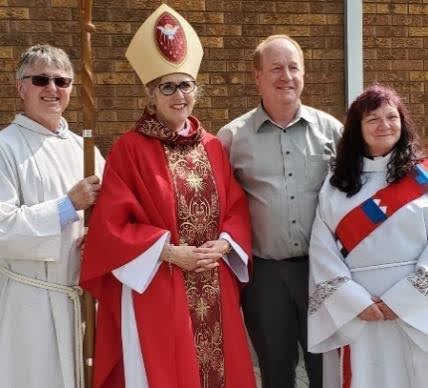 Clergy including Archbishop Anne Germond
